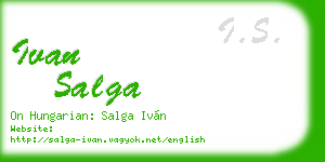 ivan salga business card